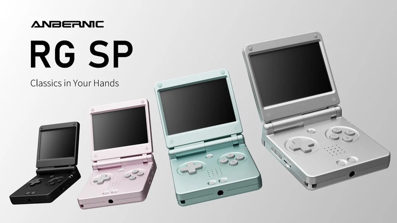 ANBERNIC RG SP、8月5日19時に販売開始。約10%薄くなった折りたたみエミュ機が10,999円