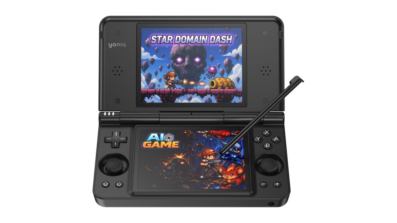 Yoniqが2画面の携帯ゲーム機を予告 公式サイトはティザーのみ