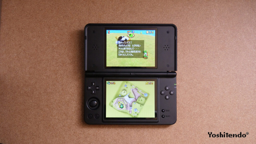 RG DS Plusの上下画面にDSのゲームを表示