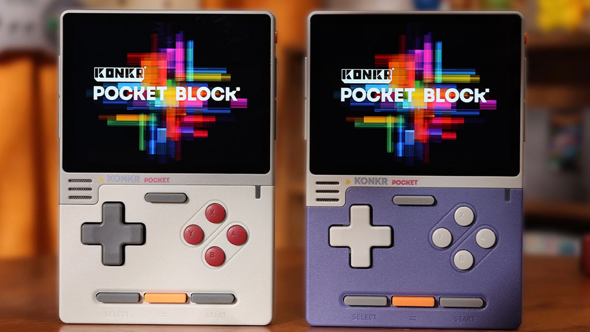 KONKR Pocket BLOCK Original GreyとCube Purple