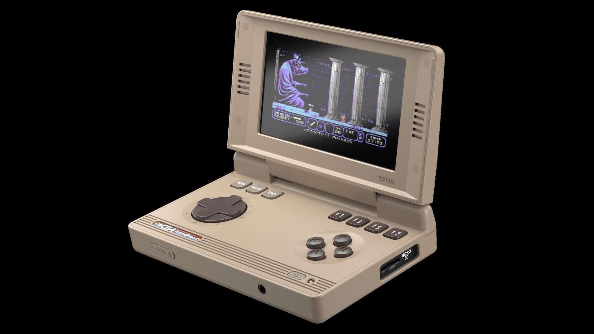 THEC64 Handheldを開いた状態